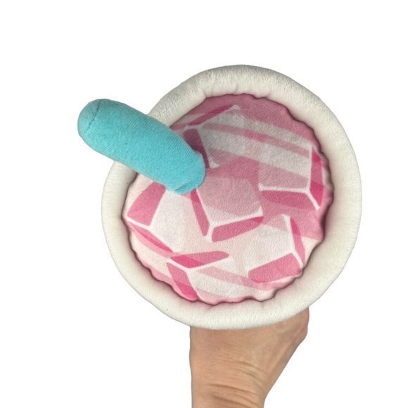 Funko Pink Bubble Tea Blue Straw Sleepy Plush Stuffed Gamestop Exclusive 2021 - Picture 8 of 10